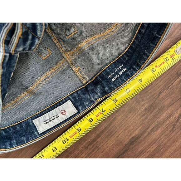 AG ED Denim Mari Crop High-Rise Straight Jeans, Sz 25R +, MSRP $215 - Picture 4 of 6